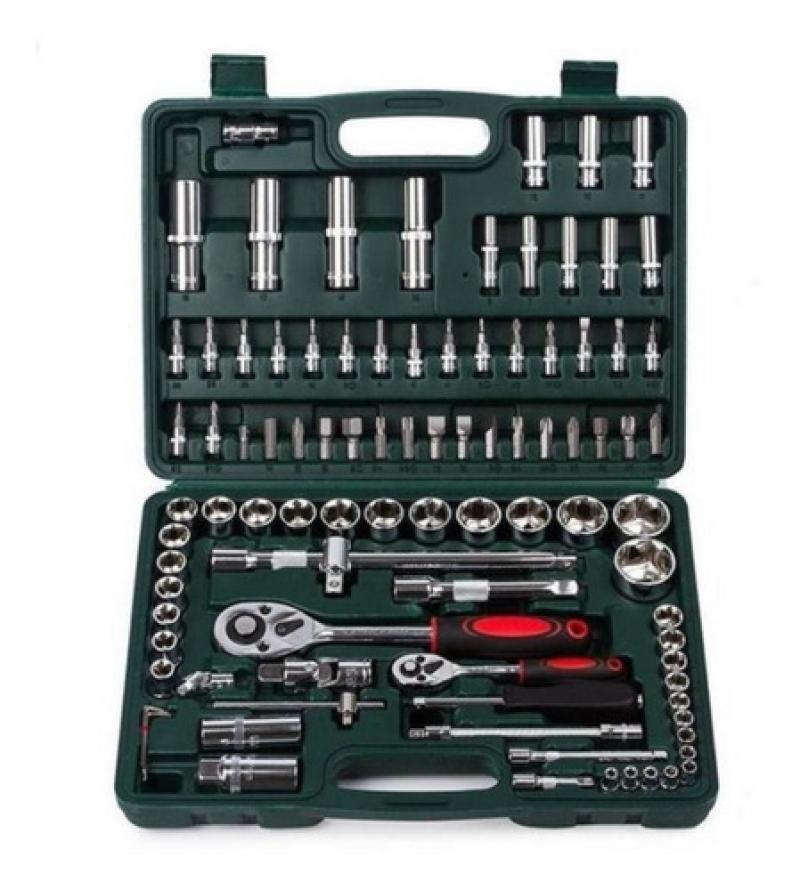 Caja Set Juego Llaves Tubo Bocallaves 94pza Enc. 1/2 1/4