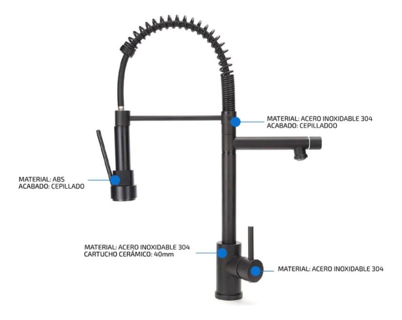 Griferia Cocina Canilla Monocomando Gourmet
