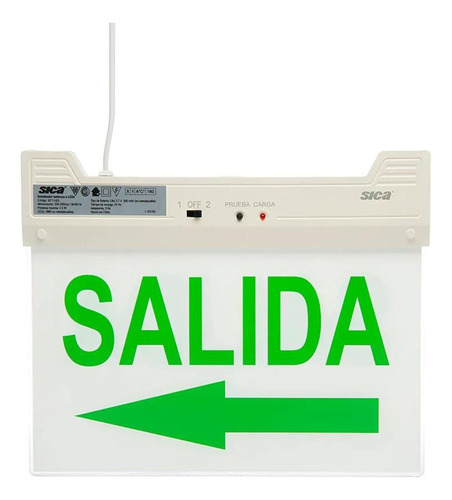 Cartel Led Señalizador Salida Emergencia Baños Luminoso