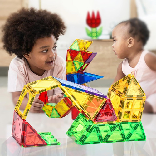 Bloques Magneticos Juguetes Para Armar Imantado 3d 42 Piezas