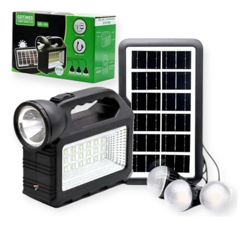 Kit De Carga Solar Sistema De Iluminación Led Portátil