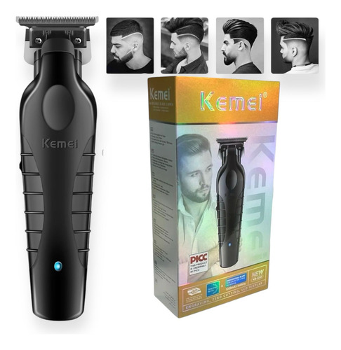 Corta Pelo Kemei Professional Patillera Y Rasuradora