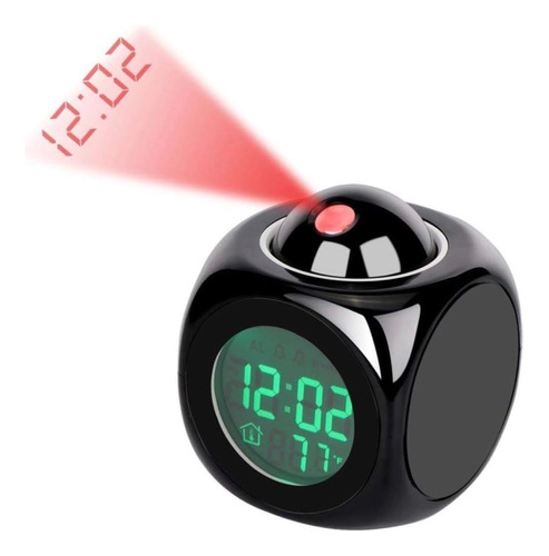 Reloj Digital Despertador Proyector Led Alarma