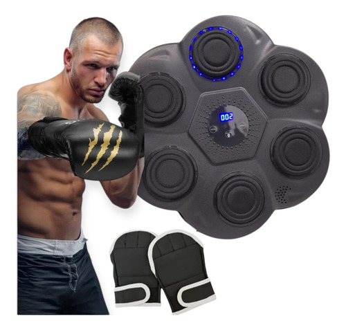 Maquina De Boxeo Musical Con Guantes De Boxeo