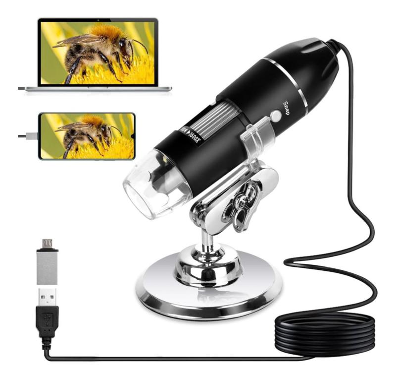 Microscopio Electrónico Portátil Digital Usb Luz Led