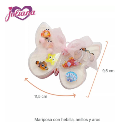 Juliana Set Mariposa De Accesorios Para El Pelo