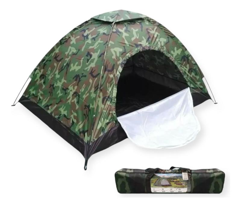 Carpa Camping Impermeable Grande Para 4 Personas.