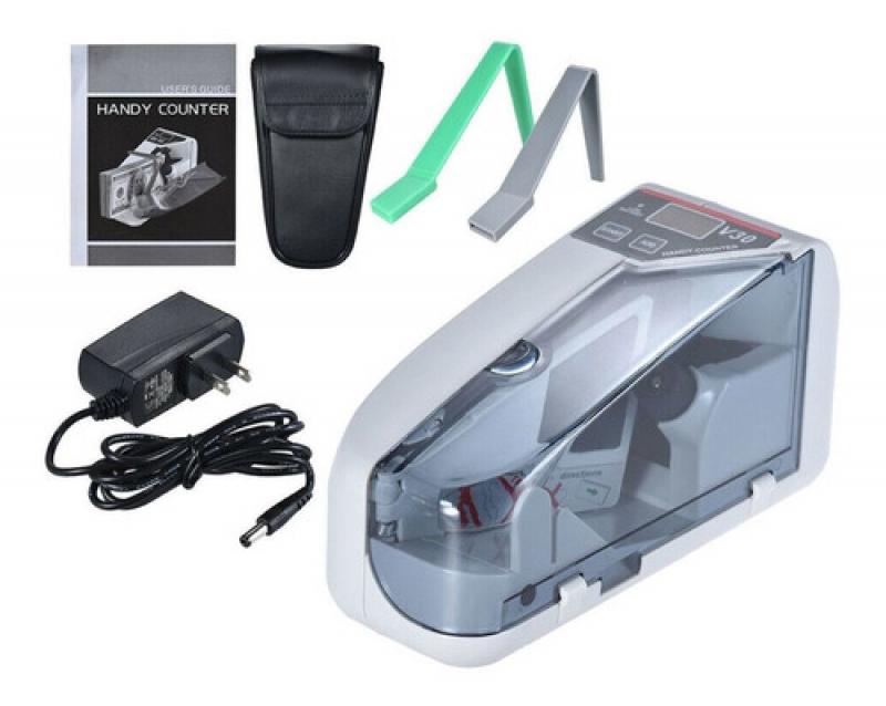 Contadora De Billetes Portatil 220v O Pilas +funda V30