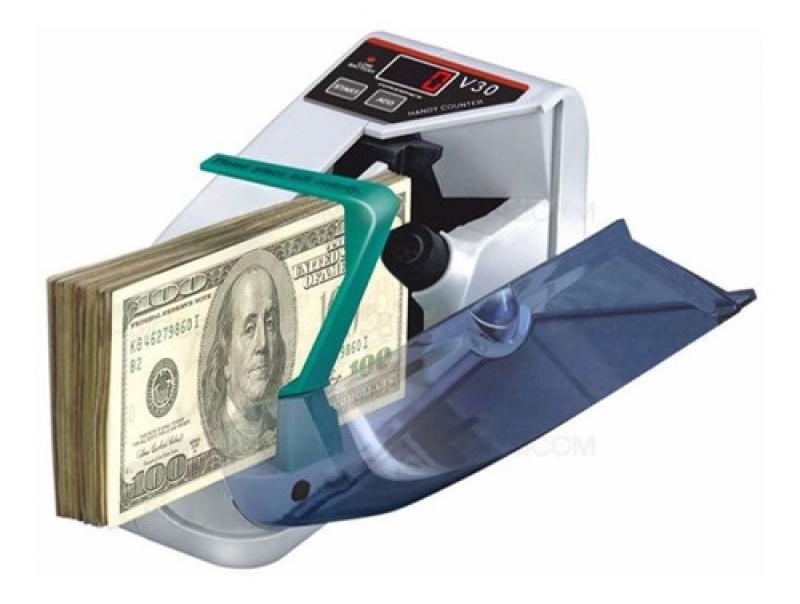 Contadora De Billetes Portatil 220v O Pilas +funda V30
