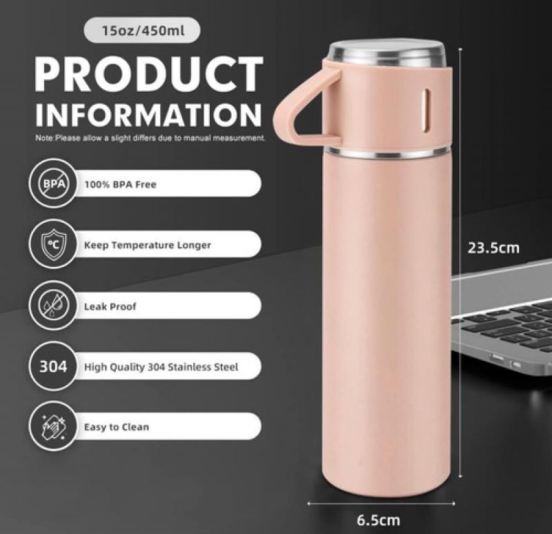 Termo Acero Inoxidable 500 Ml Pico Cebador Tapa Taza