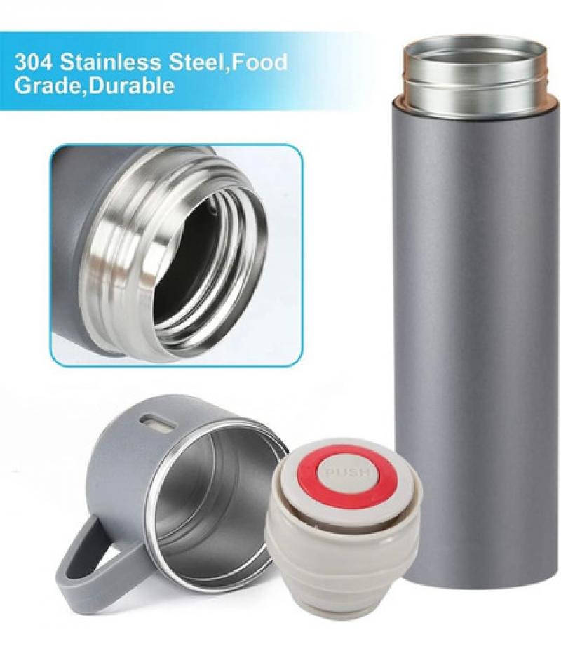 Termo Acero Inoxidable 500 Ml Pico Cebador Tapa Taza