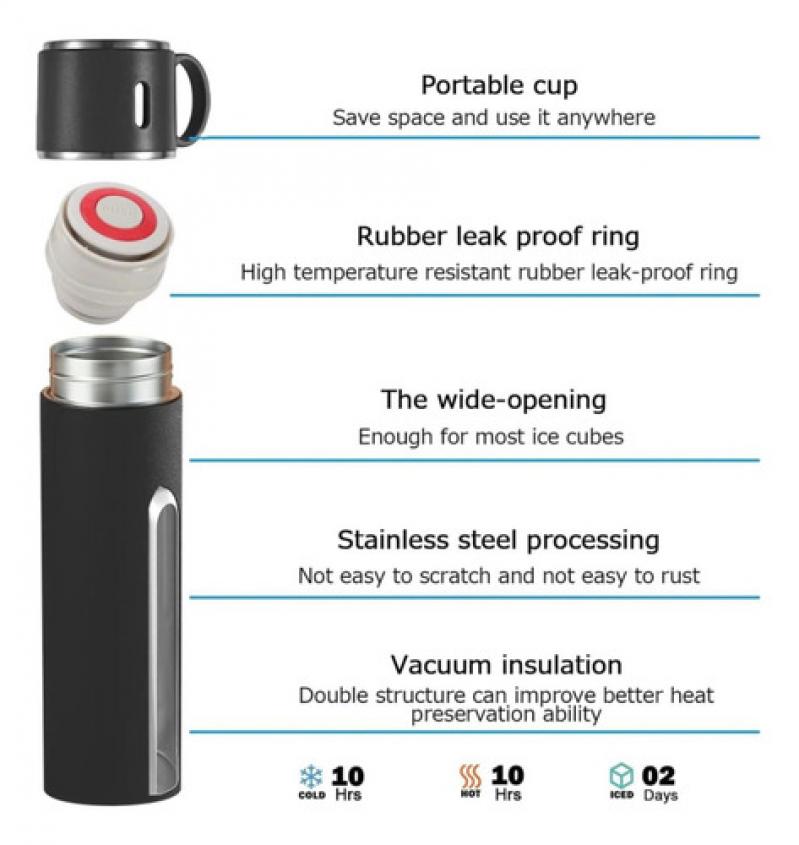 Termo Acero Inoxidable 500 Ml Pico Cebador Tapa Taza