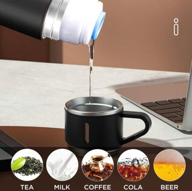 Termo Acero Inoxidable 500 Ml Pico Cebador Tapa Taza