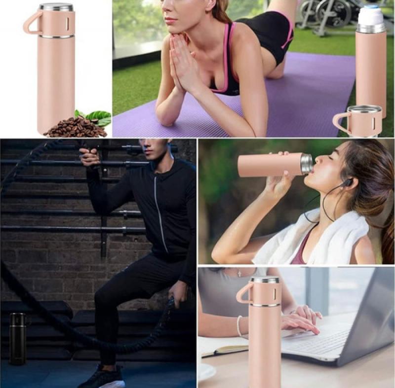 Termo Acero Inoxidable 500 Ml Pico Cebador Tapa Taza