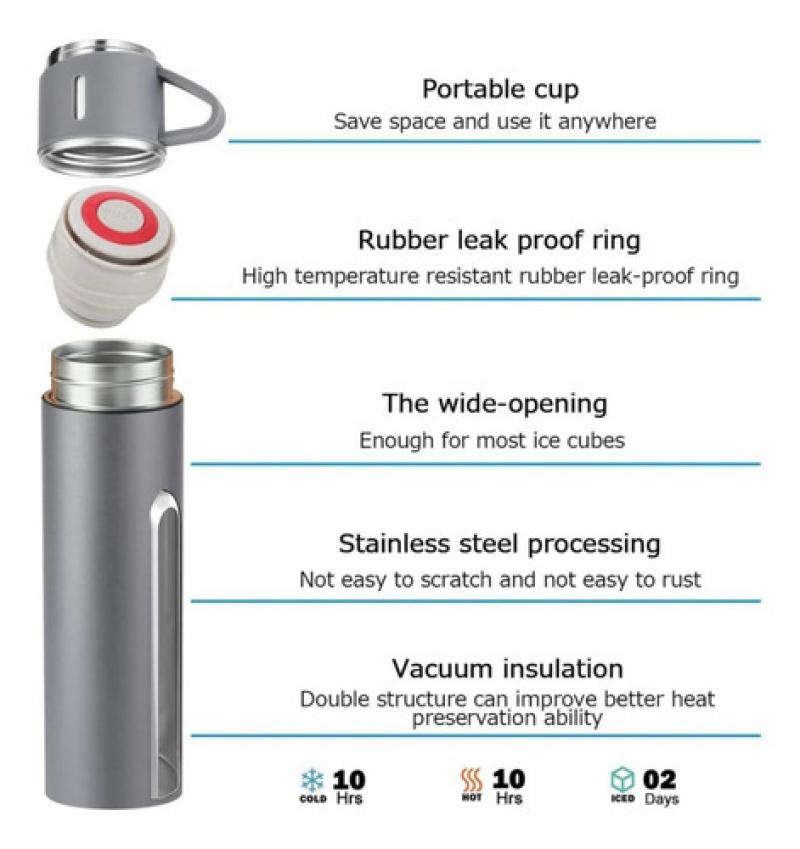 Termo Acero Inoxidable 500 Ml Pico Cebador Tapa Taza