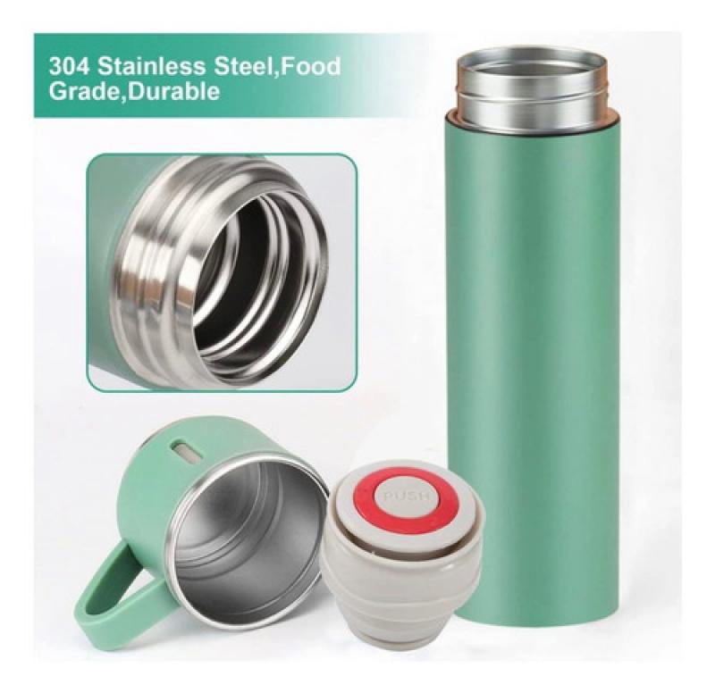 Termo Acero Inoxidable 500 Ml Pico Cebador Tapa Taza