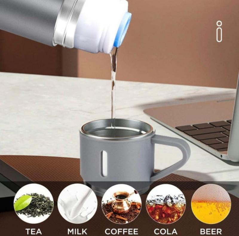 Termo Acero Inoxidable 500 Ml Pico Cebador Tapa Taza