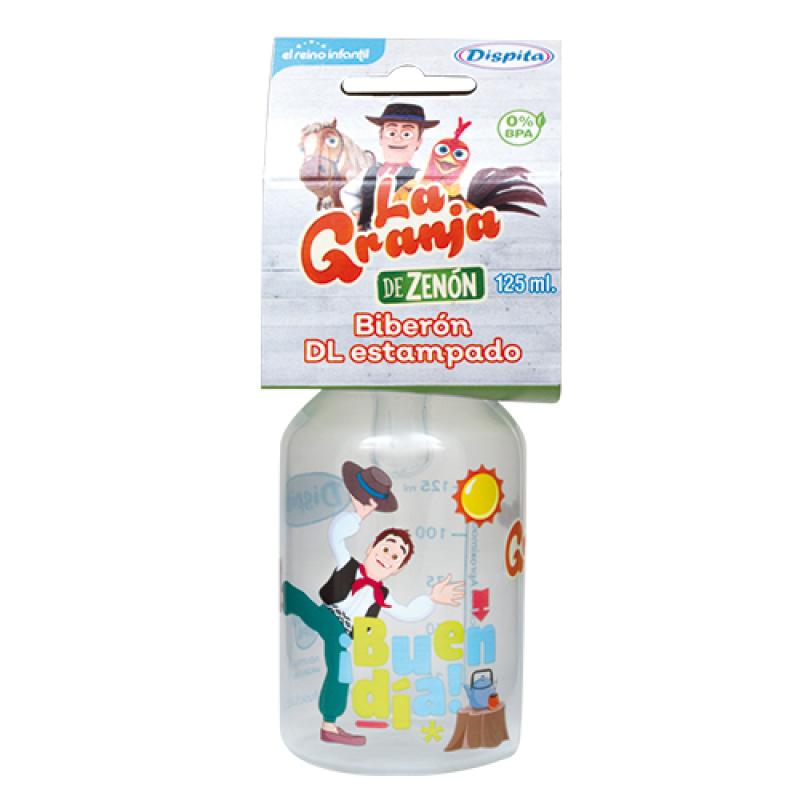 Biberón Estampado La Granja de Zenón x 125ml Dispita 70005