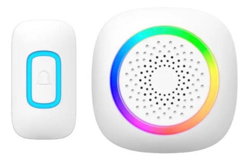 Timbre Inalambrico Wireless Doorbell Kit 60 Melo 300 Mts Led