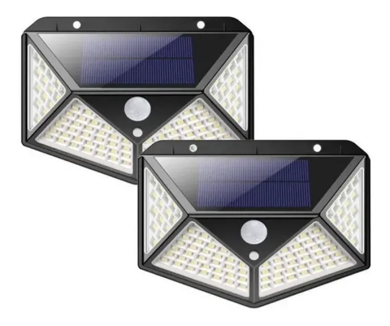 Reflector Led Panel Solar Sensor Movimiento 100 Leds