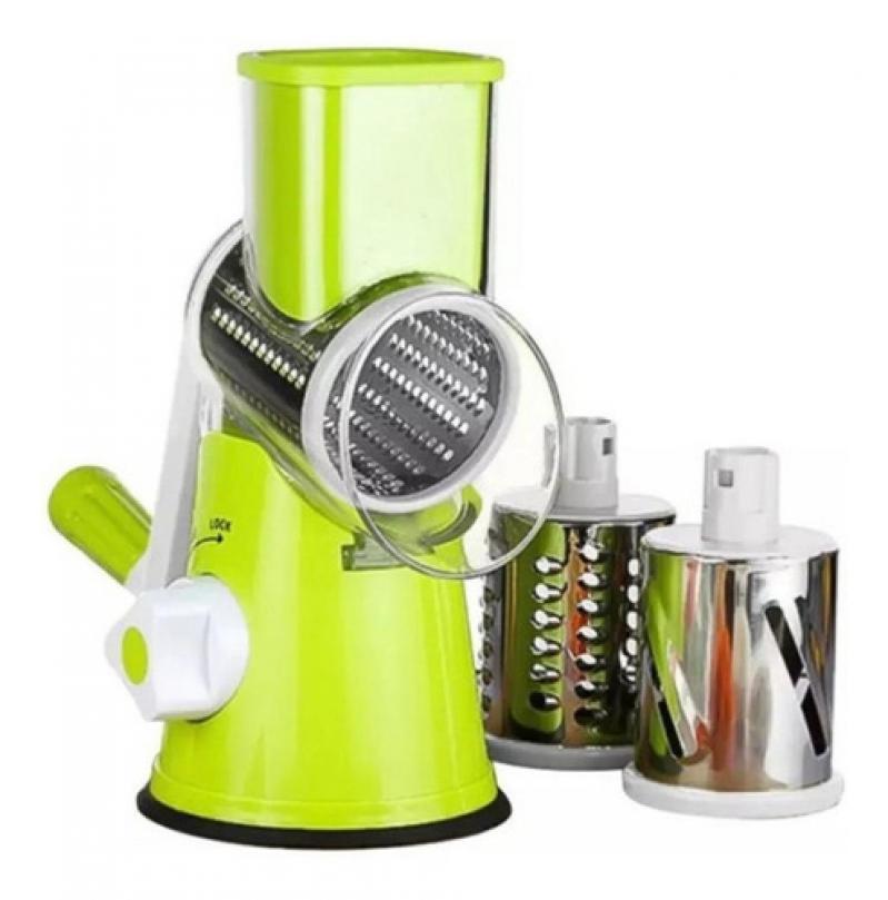 Rallador De Queso Y Verduras Mandolina Manual Con Manivela