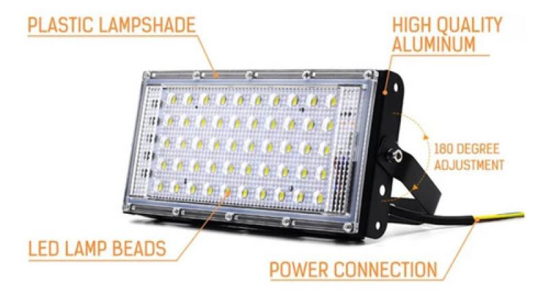 Reflectores Led Rgb Ultra Liviano 50w