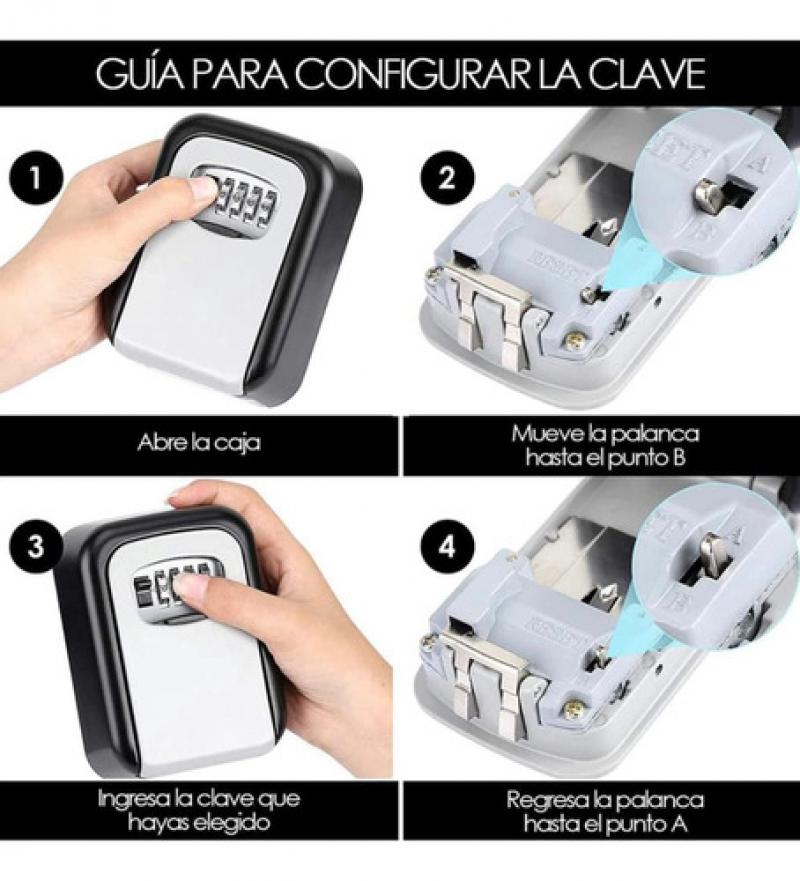 Caja Fuerte Con Codigo De Seguridad Para Guardar Llaves