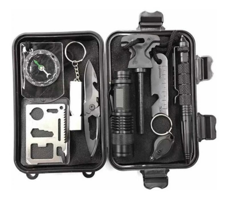 Kit Táctico De Supervivencia 10 En 1 Camping Multifuncion