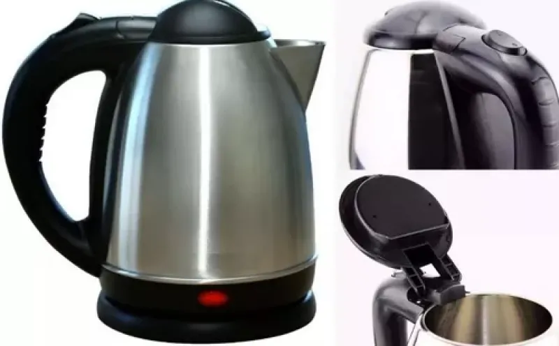 Pava Electrica Jarra Acero Inoxidable Mate Cafe 2 Litros