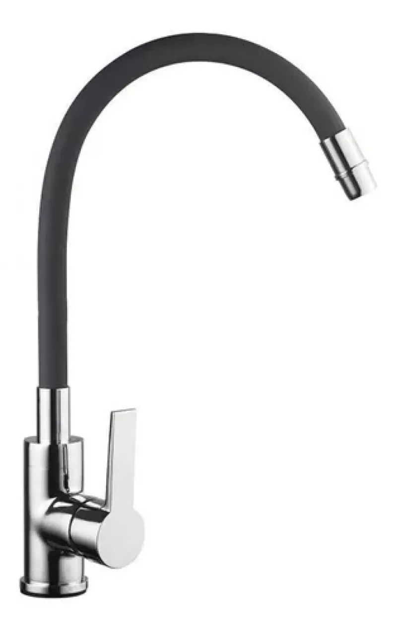 Griferia Cocina Canilla Monocomando Cuello Flexible