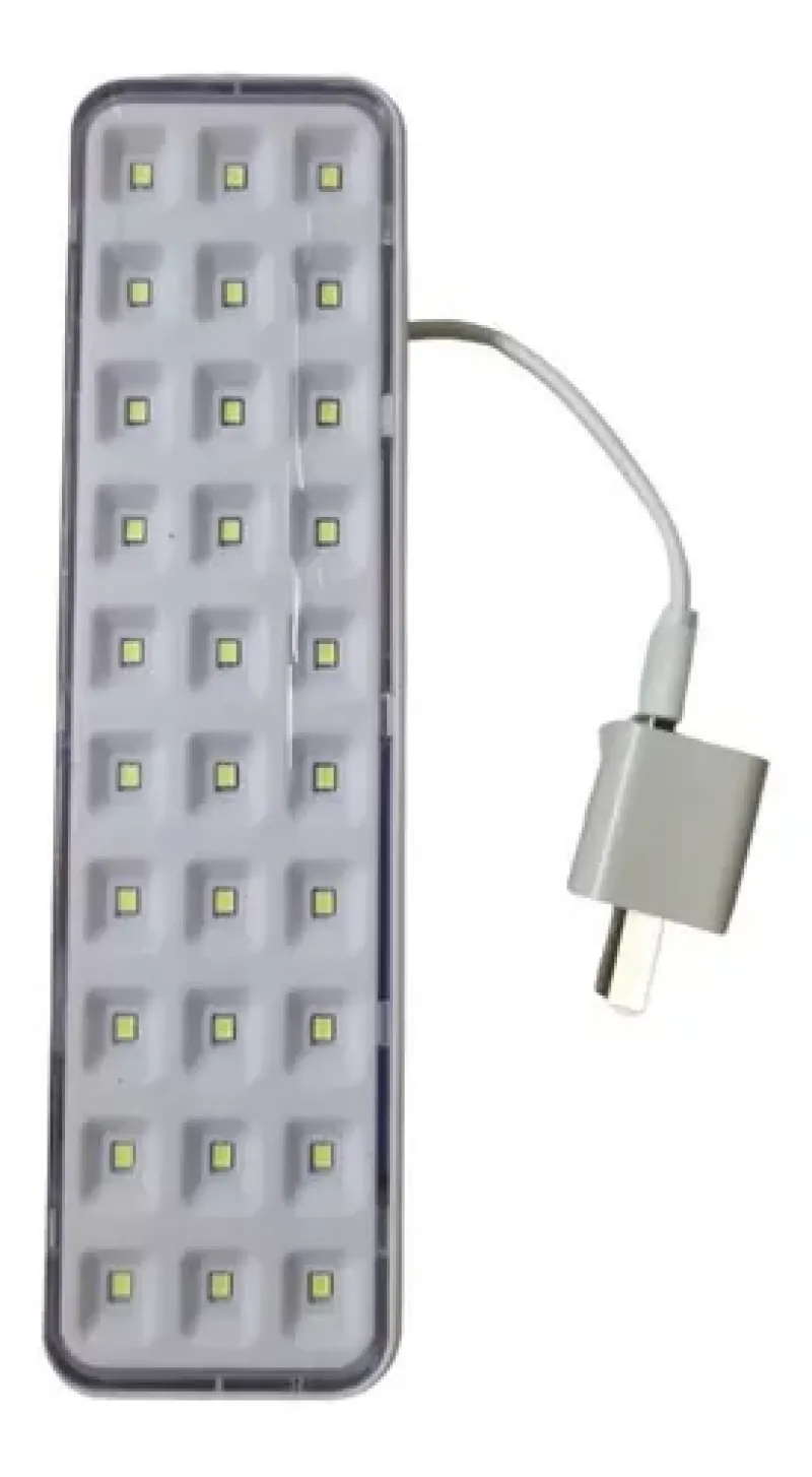 Luz Led De Emergencia 30 Leds Usb Y 220w
