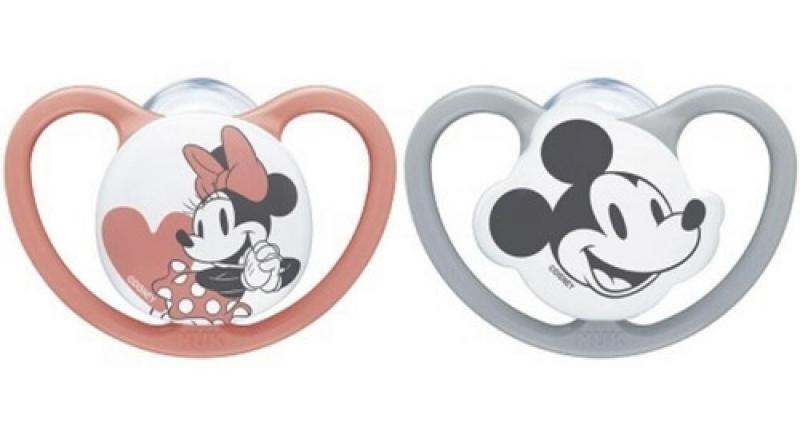 Nuk Set 2 Chupetes Space Disney Mickey Mouse Y Minnie