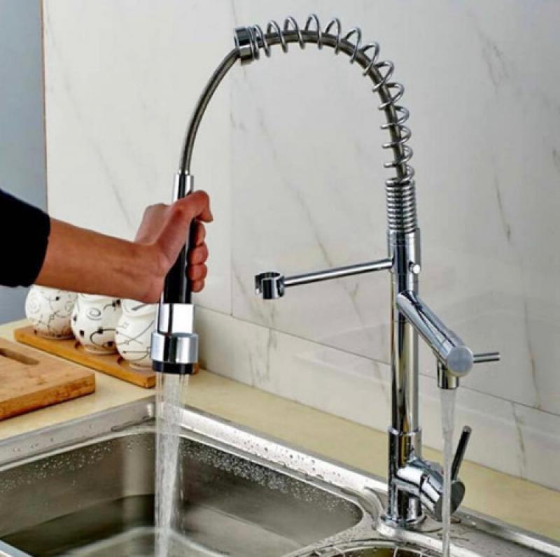 Griferia Monocomando Gourmet Mesada Canilla Cromada Duchador