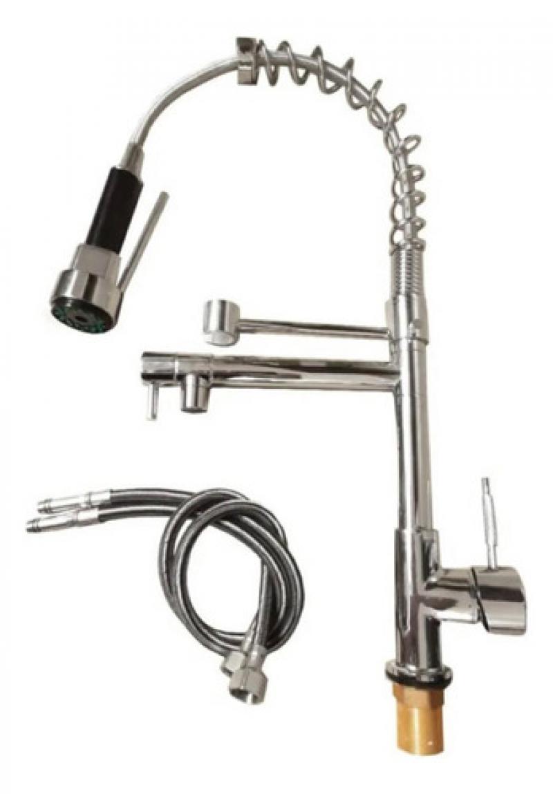 Griferia Monocomando Gourmet Mesada Canilla Cromada Duchador