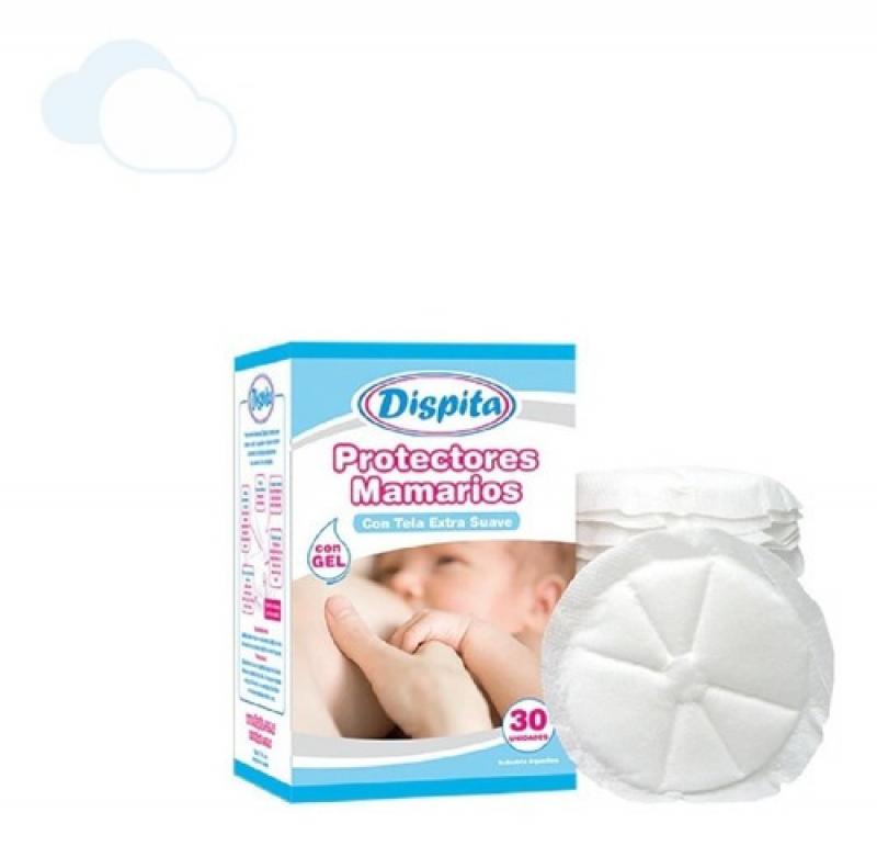 Protectores Mamarios X30 Unid Con Gel Y Adhesivo Dispita 10308