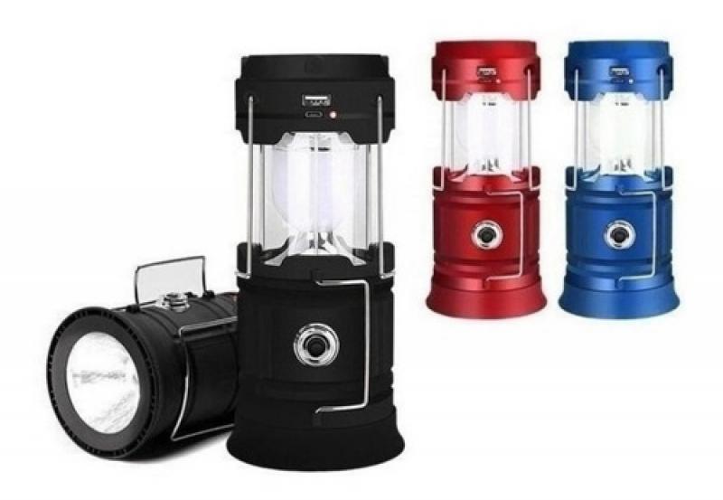 Farol Led Camping Recargable Usb Solar Linterna