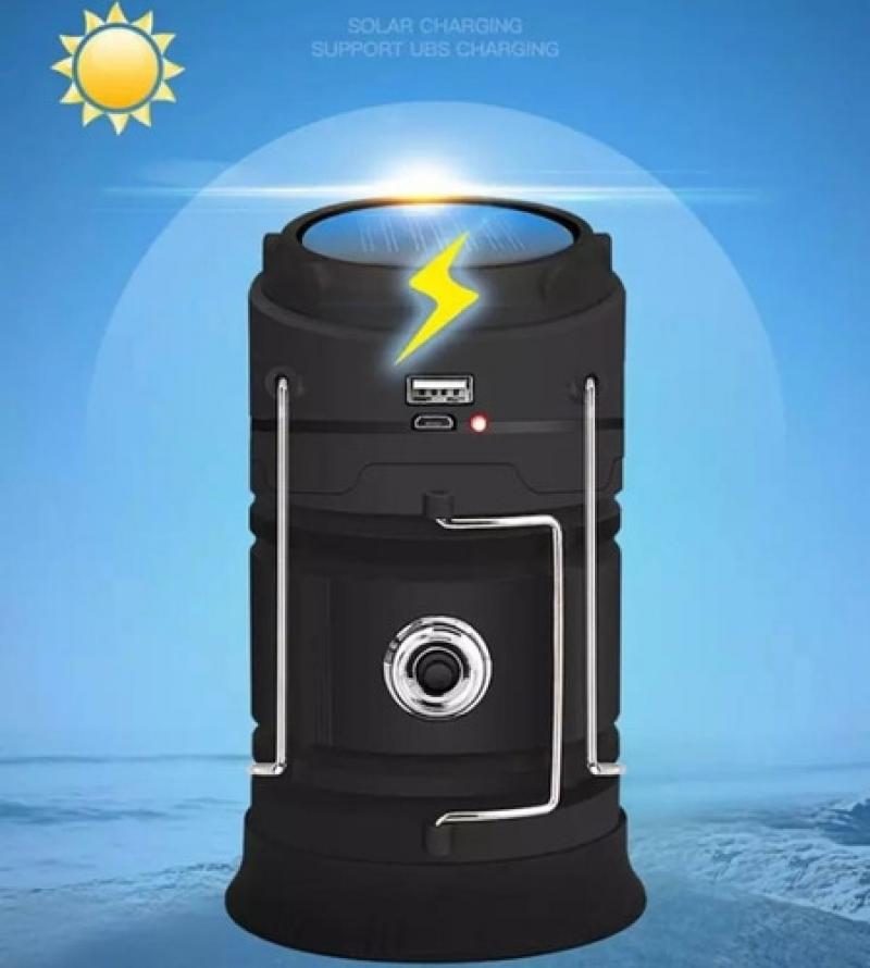 Farol Led Camping Recargable Usb Solar Linterna