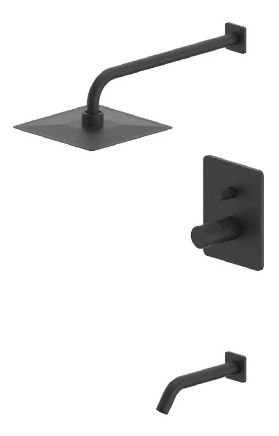 Grifería Ducha Piazza Lounge Negro 10706NE