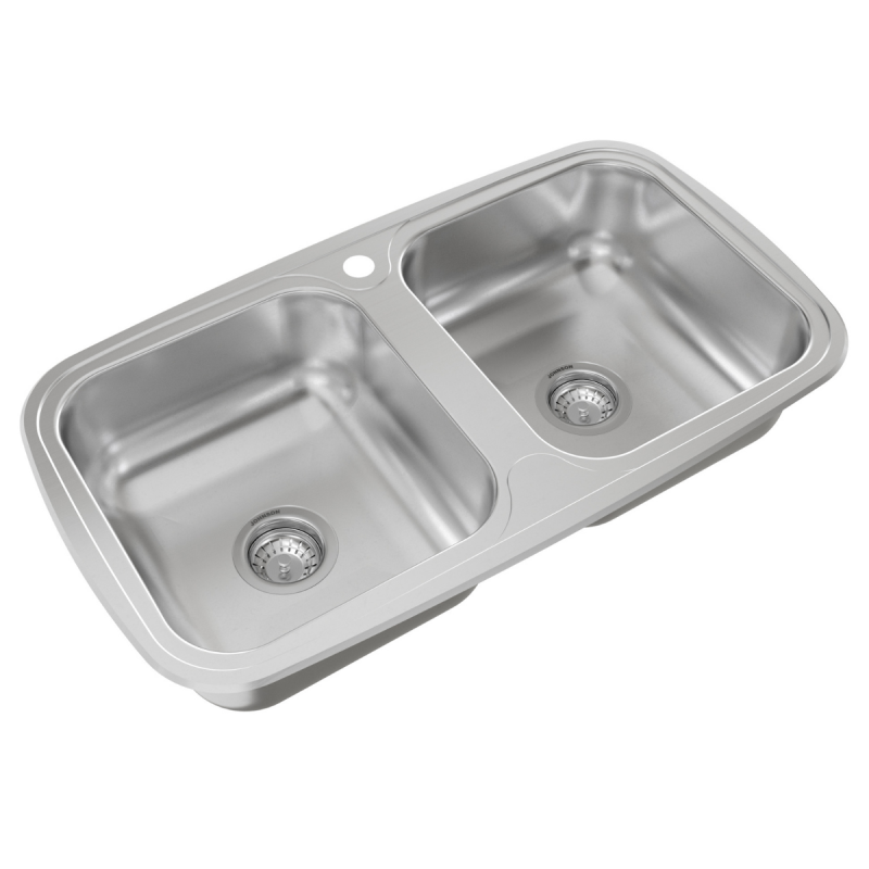 Bacha Cocina Doble Johnson Acero Zara D84 A