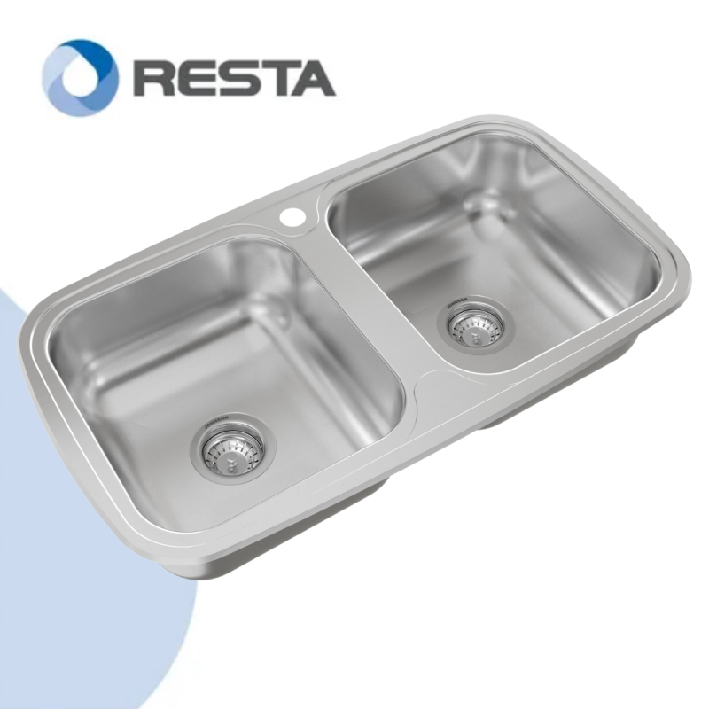 Bacha Cocina Doble Johnson Acero Zara D84 A