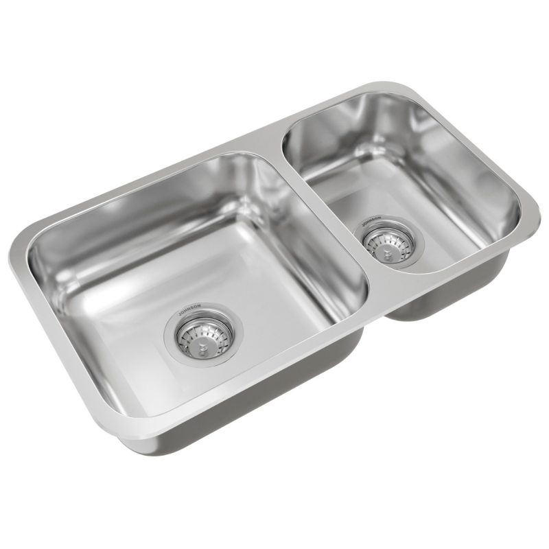 Pileta Bacha Cocina Doble Johnson R37/18 63X34X18