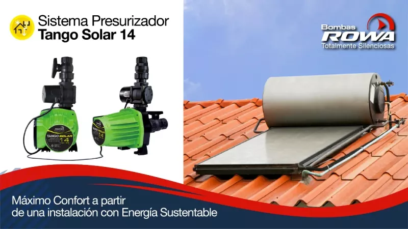 Bomba Presurizadora Sistema Solar Rowa Tango Solar 14