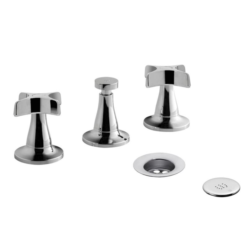 Grifería Bidet Doble Comando Fv Pétalo 0295/m3p Cromo