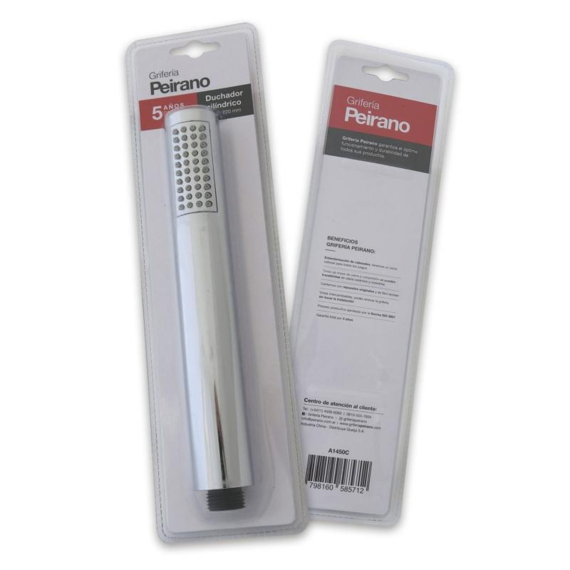 Duchador Cilíndrico Minimalista ABS Peirano A1450C Cromo