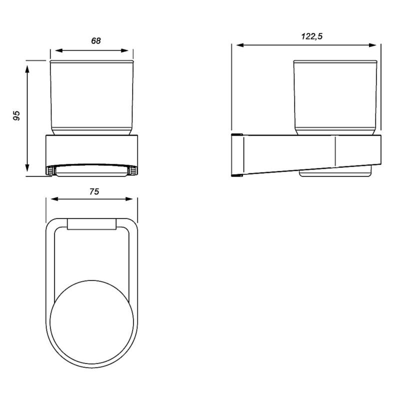 Porta Cepillo Fv Armonía 0169/M8