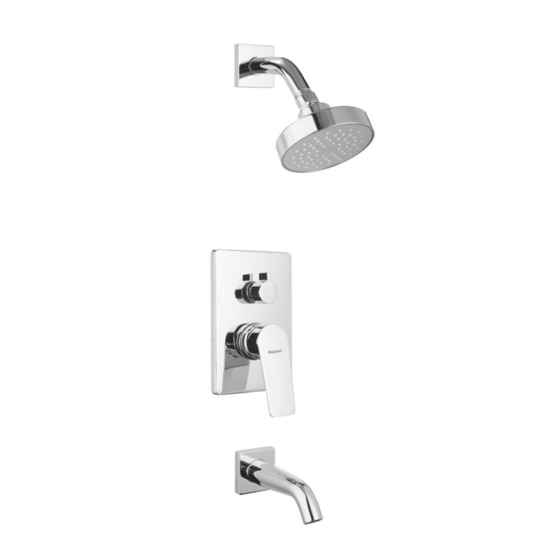 Grifería Ducha Embutir Monoc C/Transf Peirano Rio Cromo (80-176)