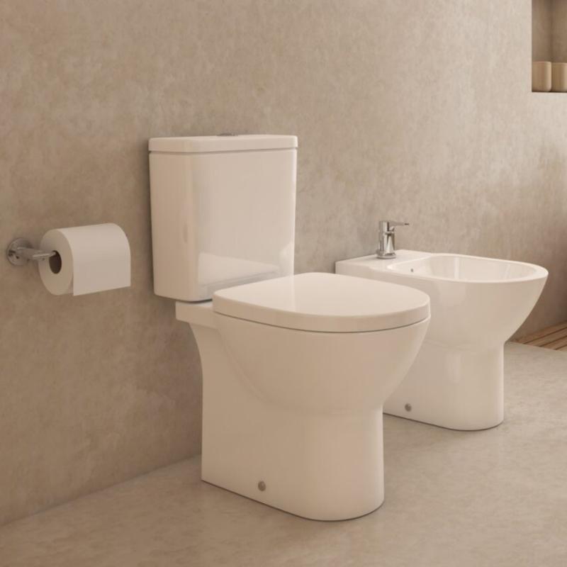 Inodoro Largo Roca Debba Rimless Blanco