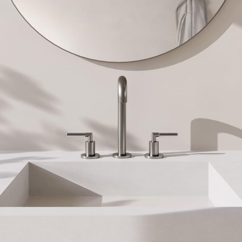 Grifería Lavatorio Mesada Bicomando Peirano Beat Niquel 60-201NI