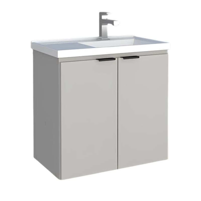Vanitory Mueble Colgante Con Bacha Cozimax Aster 60 Beige