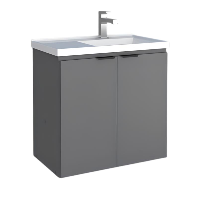 Vanitory Mueble Colgante Con Bacha Cozimax Aster 60 Gris